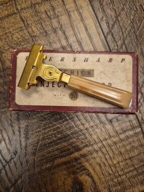 Vintage Eversharp Schick Injector Razor With Bakelite Handle